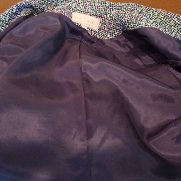 Emil Rutenberg Jacket S Silk Tweed Vintage - Picture 7 of 9